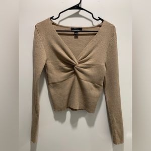 Forever 21 tan sweater